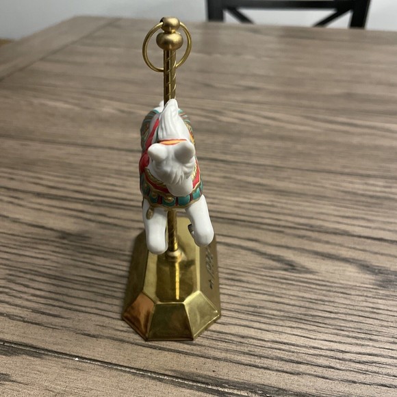 Vintage Hallmark Keepsake Ornament Tobin Fraley Carousel Horse Christmas 1992 - Picture 7 of 8